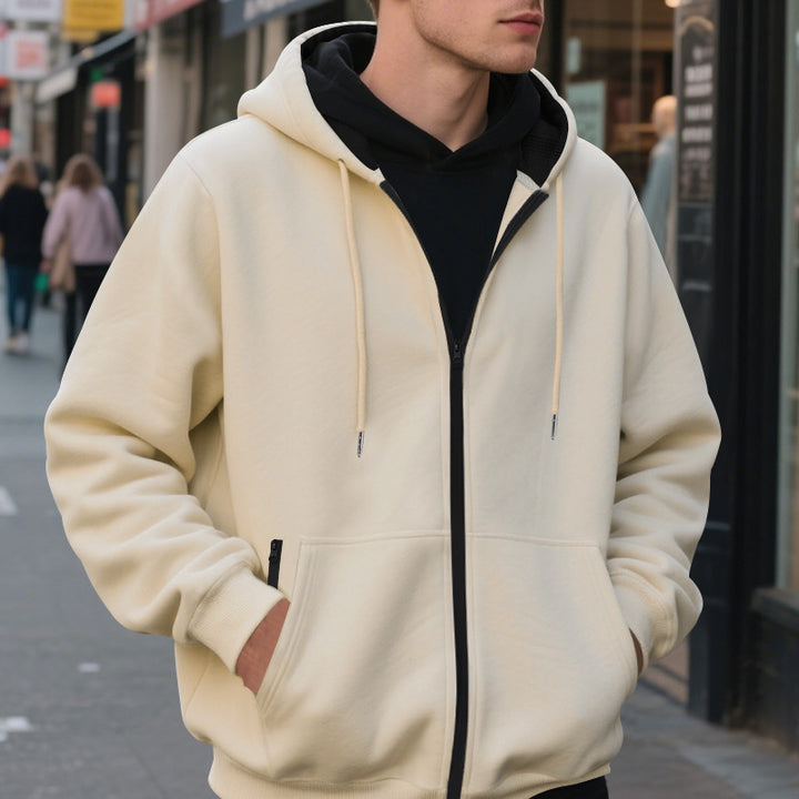 Herren Zip-Hoodie mit praktischen Taschen und atmungsaktiver Fleece-Innenausstattung Drune