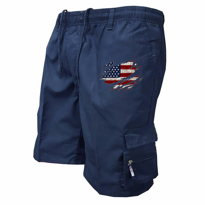 Herren Cargo-Shorts mit praktischen Seitentaschen und elastischem Bund Drune