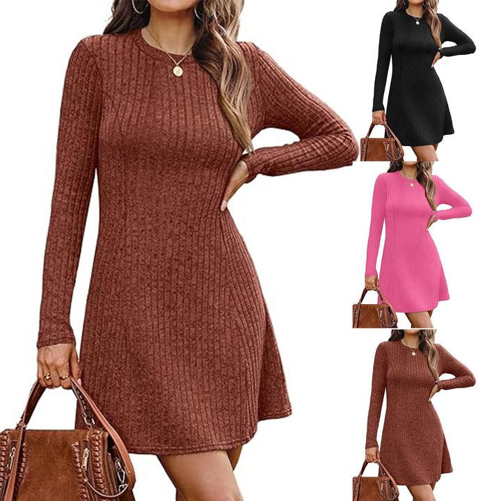 Damen lässiges Strickkleid Drune