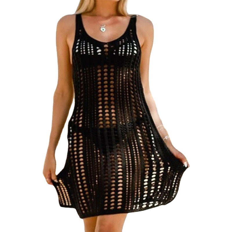 Damen Häkel-Kleid Drune