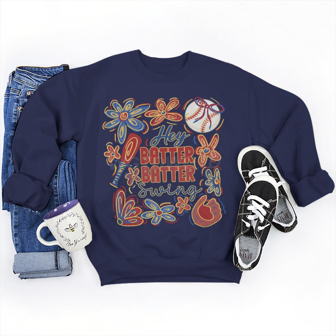 Damen Sweatshirt mit kreativem Baseball-Motiv und lässigem Schnitt Drune