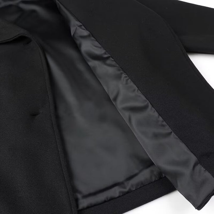 Damen modische Übergangsjacke im lässigen Schnitt mit doppelter Knopfleiste Drune