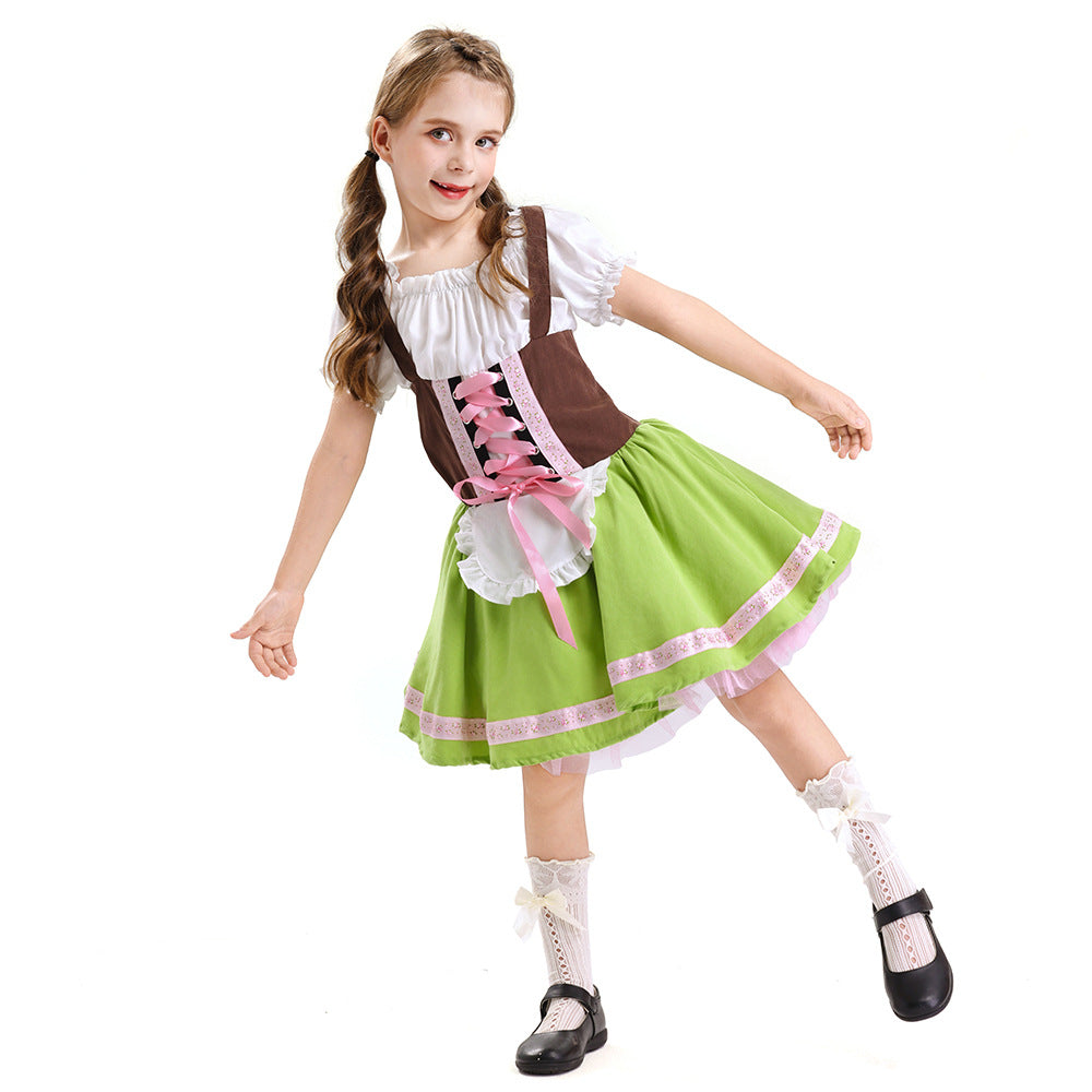 Herren nan traditionelles Kinderlederhosen-Set mit verstellbaren Hosenträgern und Trachtenhut Drune