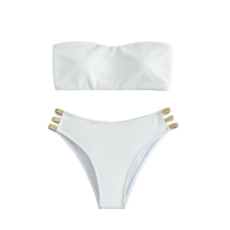 Damen Bandeau Oberteil Drune