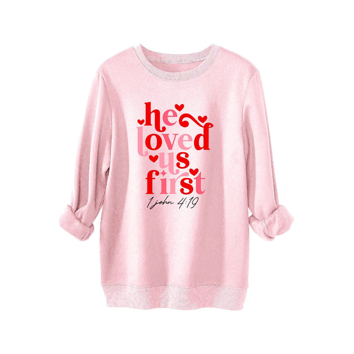 Damen Sweatshirt mit freundlichem Spruch und lässigem Schnitt Drune