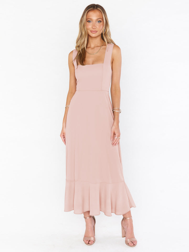 Damen Maxikleid mit elegantem Schnitt und seitlichem Schlitz Drune