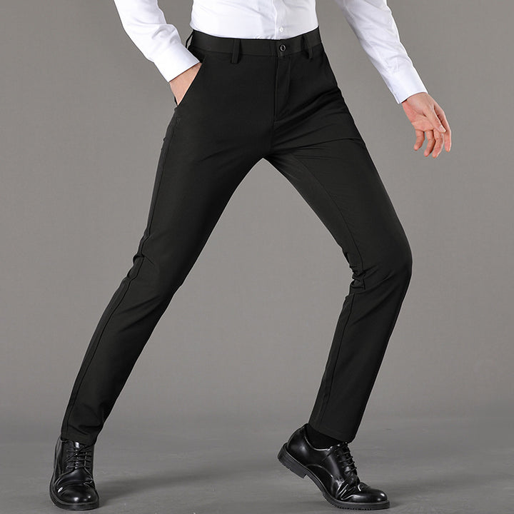 Herren schicke Chinohose mit slim fit Schnitt und elastischer Bund Drune