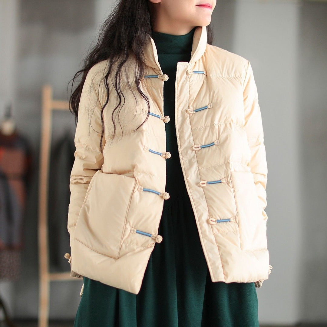 Damen Leichte Steppjacke mit Stehkragen und praktischen Taschen Drune