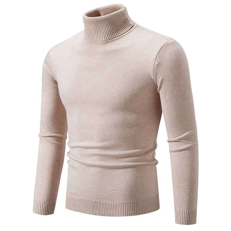 Herren nan Slim-Fit Rollkragenpullover aus Feinstrick mit geripptem Stehkragen und elastischem Bund Drune