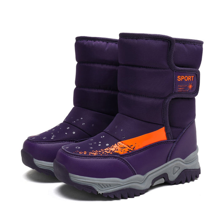 Damen Wasserdichte Winterstiefel mit rutschfester Sohle und isolierender Fütterung Drune