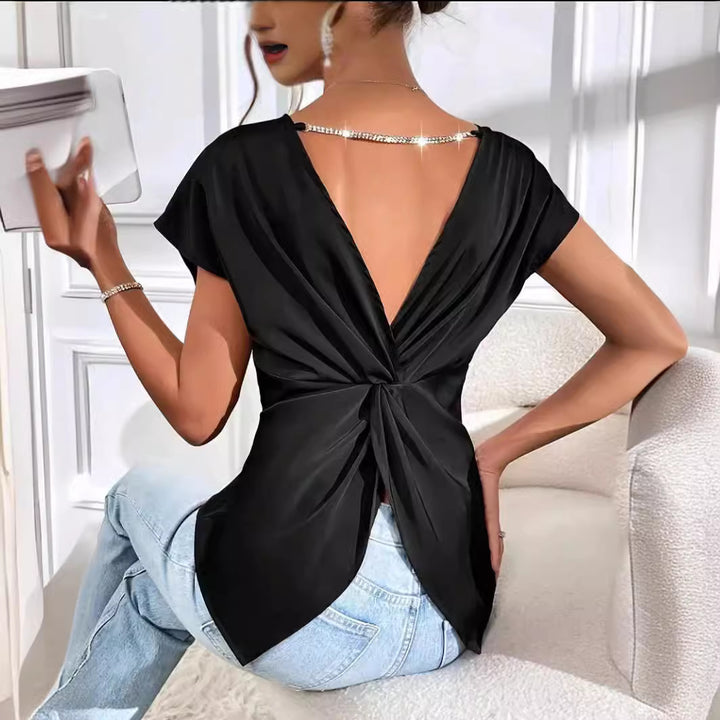 Damen Elegantes Oversized-T-Shirt aus hochwertigem Material Drune