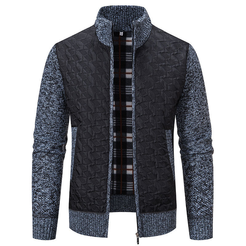 Herren Übergangsjacke mit hohen Kragen und gesteppter Innenseite Drune