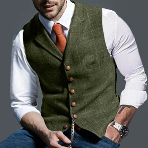 Herren elegante Trachtenweste aus hochwertigem Stoff Drune