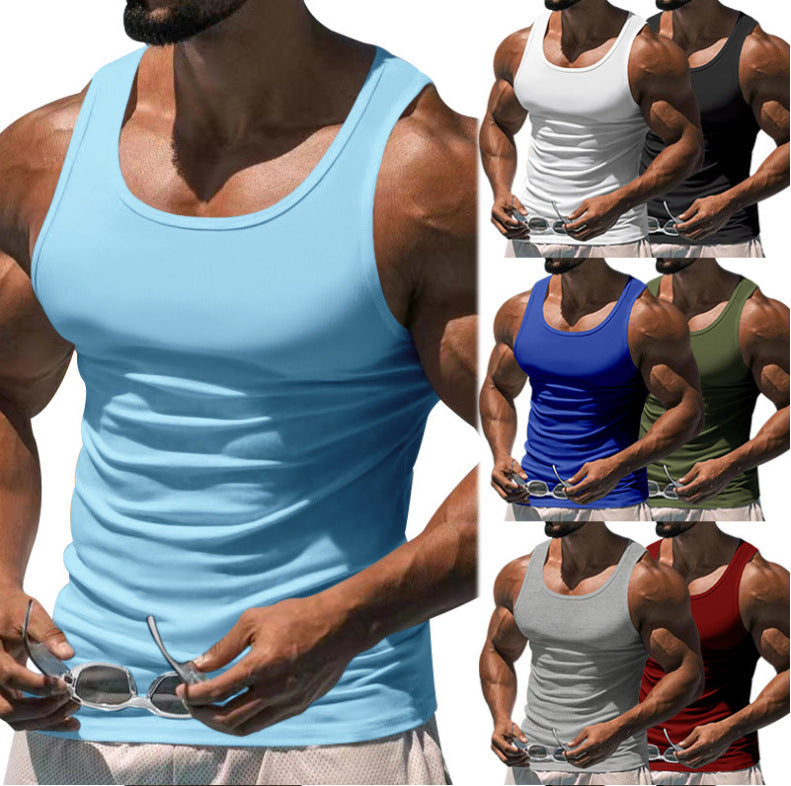 Herren nan figurbetontes funktionales Tanktop mit hohem Armausschnitt und Stretchjersey Drune
