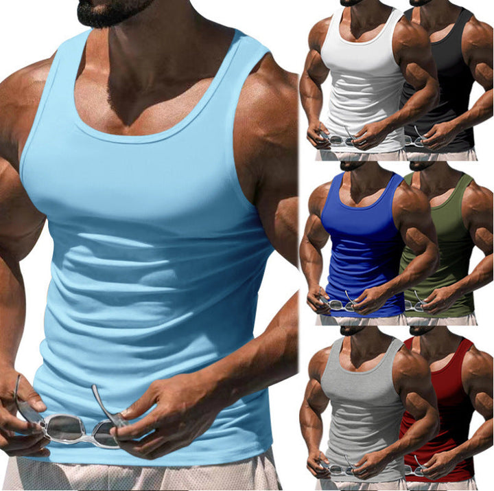 Herren nan figurbetontes funktionales Tanktop mit hohem Armausschnitt und Stretchjersey Drune