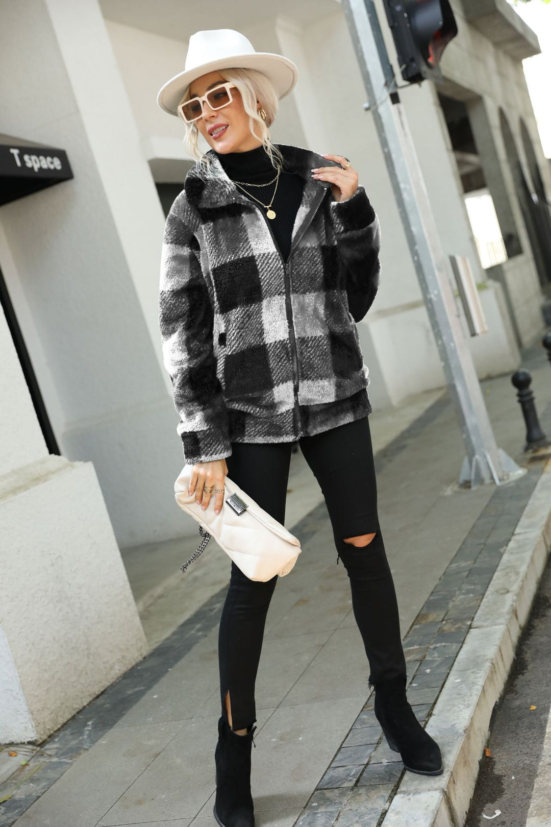 Damen Kuschelige Flanelljacke Drune