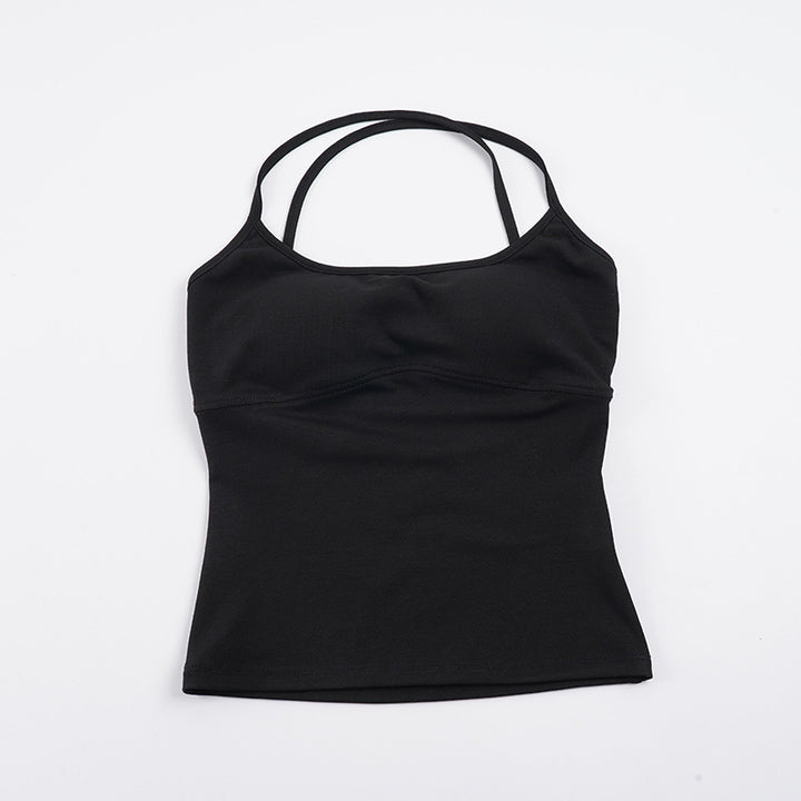 Damen Sportliches Spaghetti-Trägertop mit figurformenden Details Drune