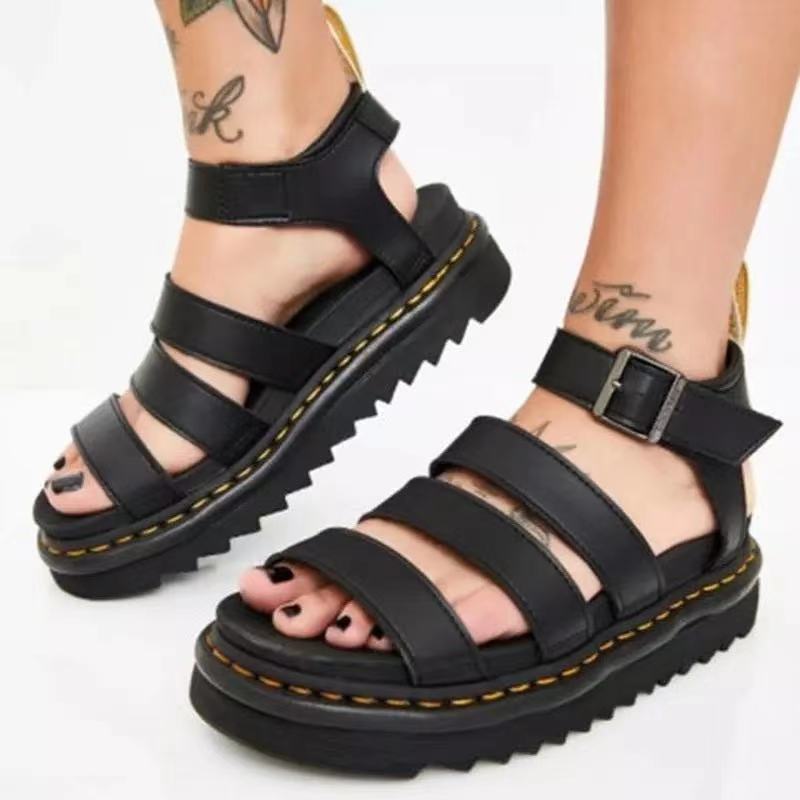 Damen Komfortable und trendige Riemchen-Sandalen Drune