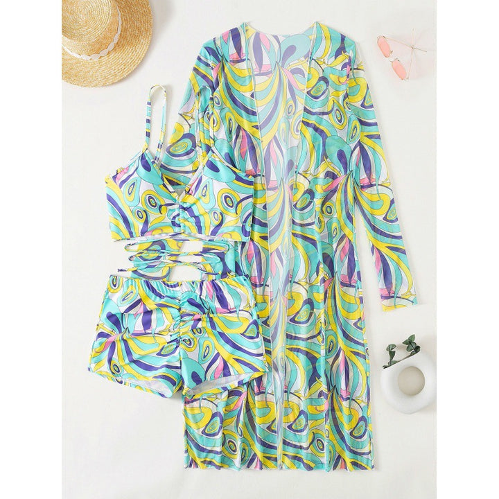 Damen Bikiniset mit lässigem Strandcover Drune