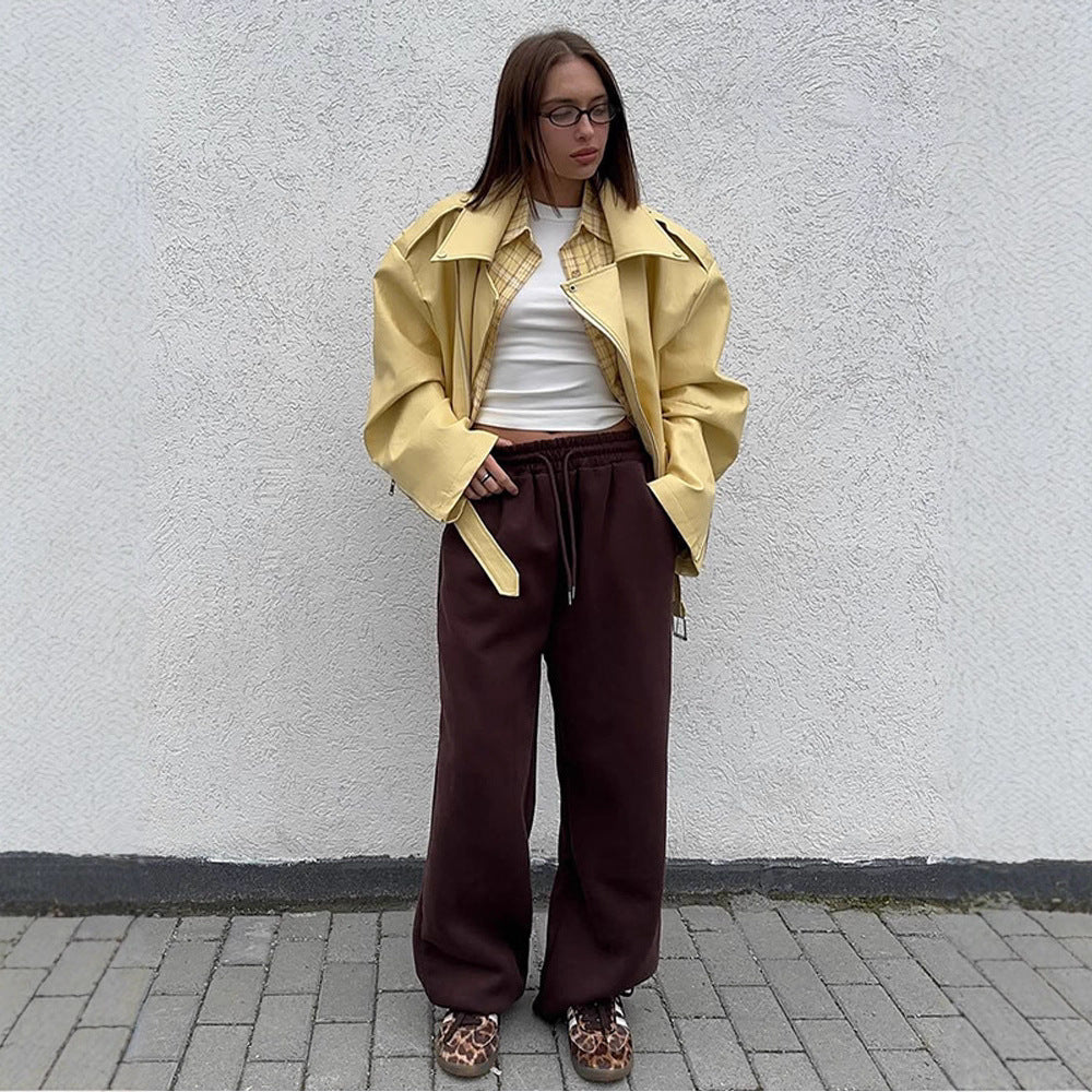 Damen Oversized Bikerjacke mit schmeichelndem Schnitt Drune