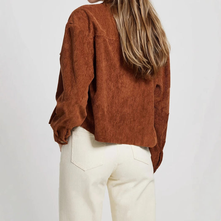 Damen Cord-Jacke mit praktischen Taschen im lässigen Schnitt Drune