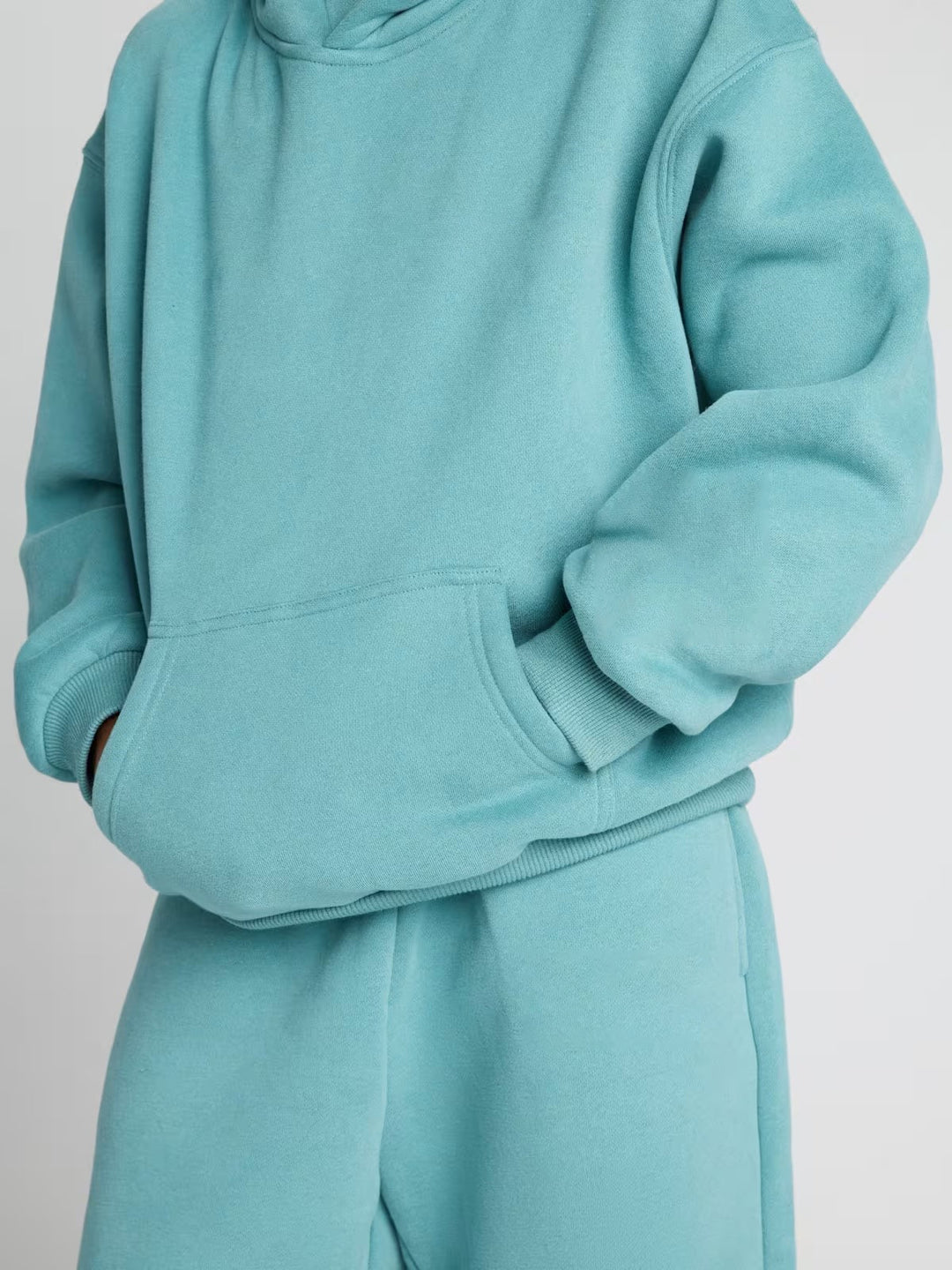 Damen entspanntes Fleece-Loungewear-Set Drune