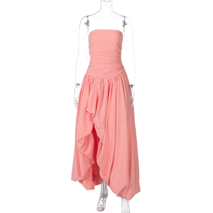 Damen Elegantes Hochzeitskleid mit strapless Design und voluminösem Rock Drune