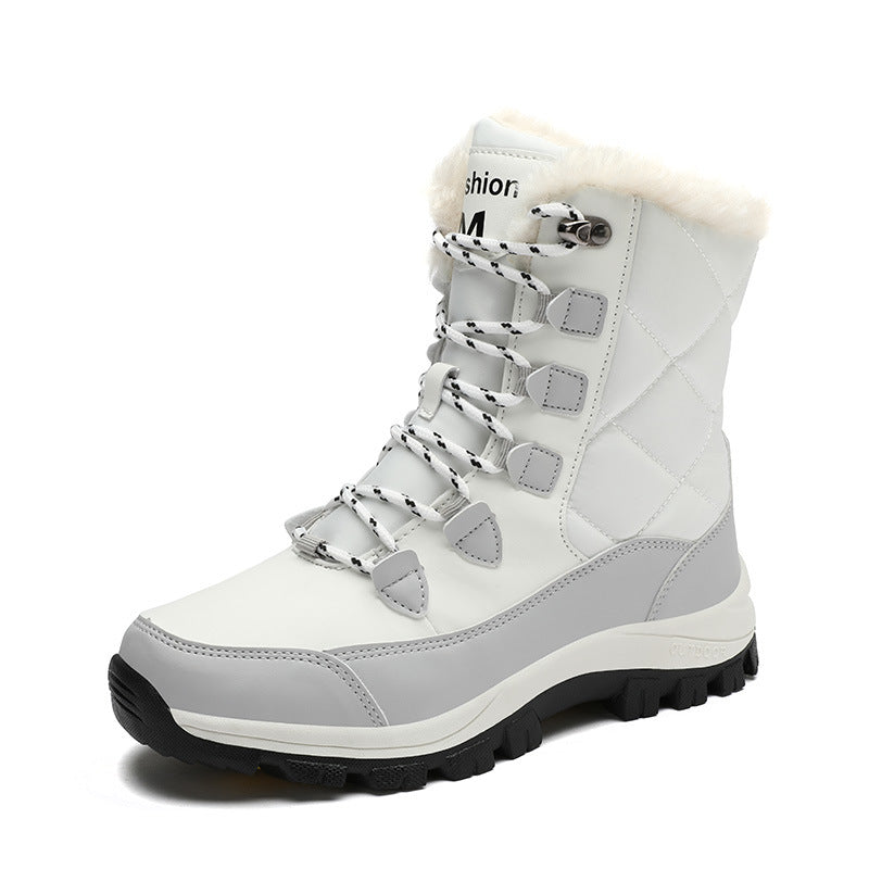 Damen Isolierte Winterstiefel mit rutschfester Sohle und kuscheligem Innenfutter Drune
