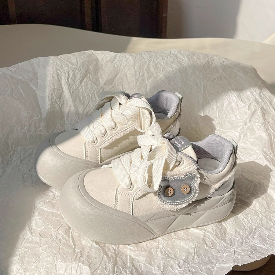 Damen Trendige Sneakers mit einzigartigem Blumen-Detail Drune