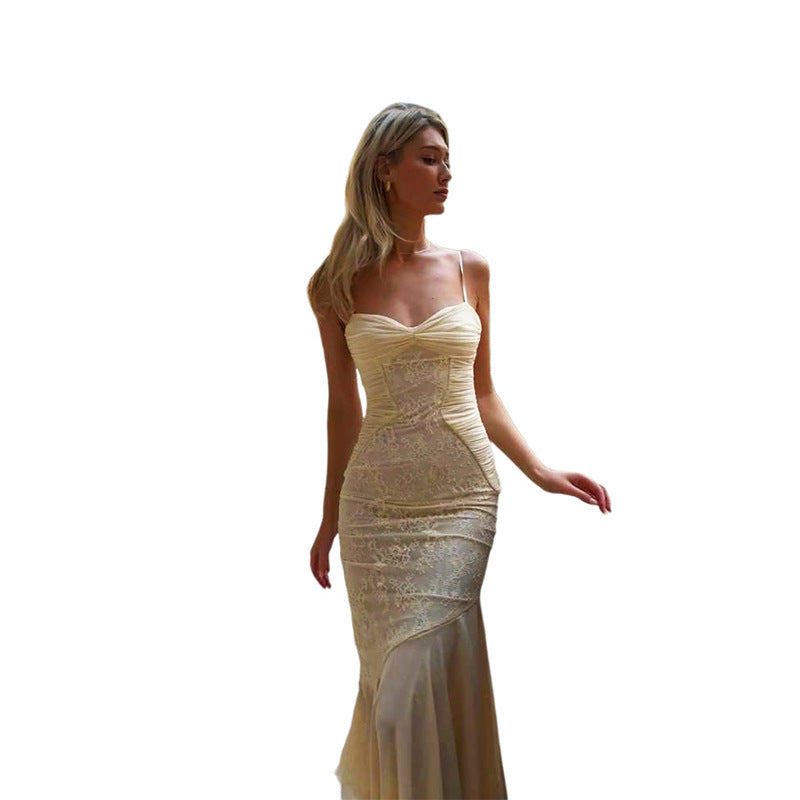 Damen Elegantes Wickelkleid mit Raffungen und asymmetrischem Rock Drune