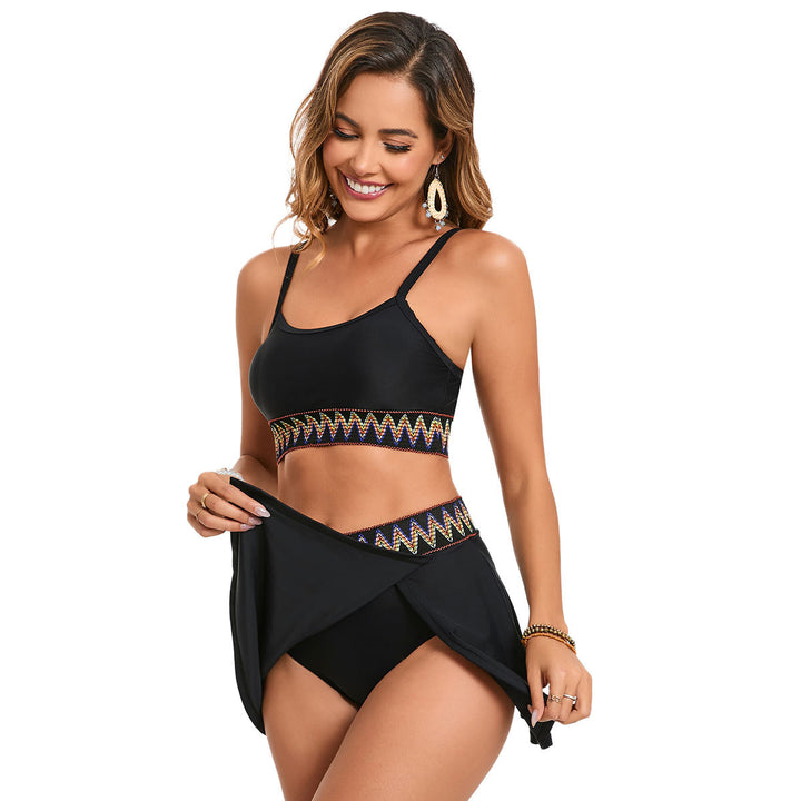 Damen sportlicher Bikini mit Rock Drune