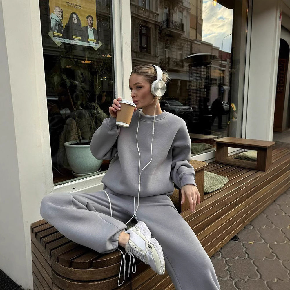 Damen gemusterter Oversized Sweatshirt Drune