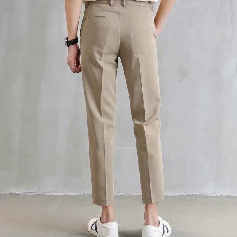 Herren klassische Chino-Hose mit eleganter Passform und subtilen Details Drune