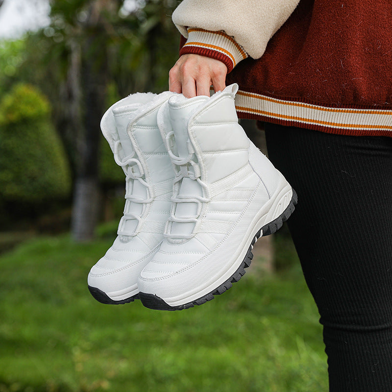 Damen Wasserdichte Winterstiefel mit isolierendem Futter und rutschfester Sohle Drune