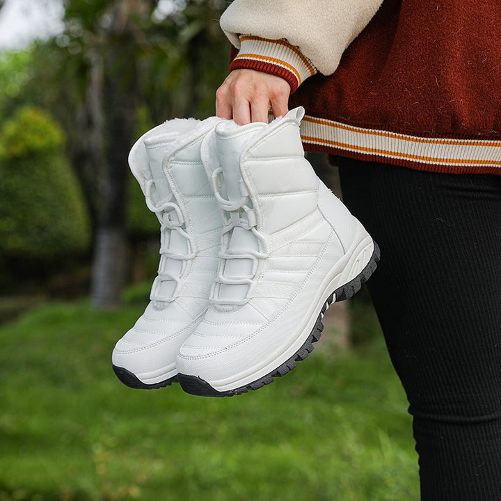 Damen Wasserdichte Winterstiefel mit isolierendem Futter und rutschfester Sohle Drune