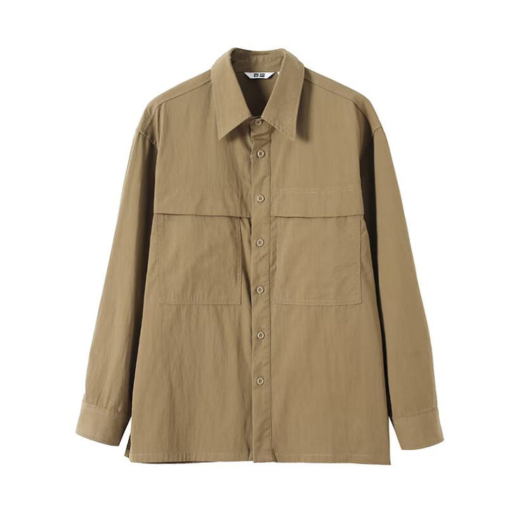 Damen Lässiges Overshirt mit praktischen Brusttaschen Drune