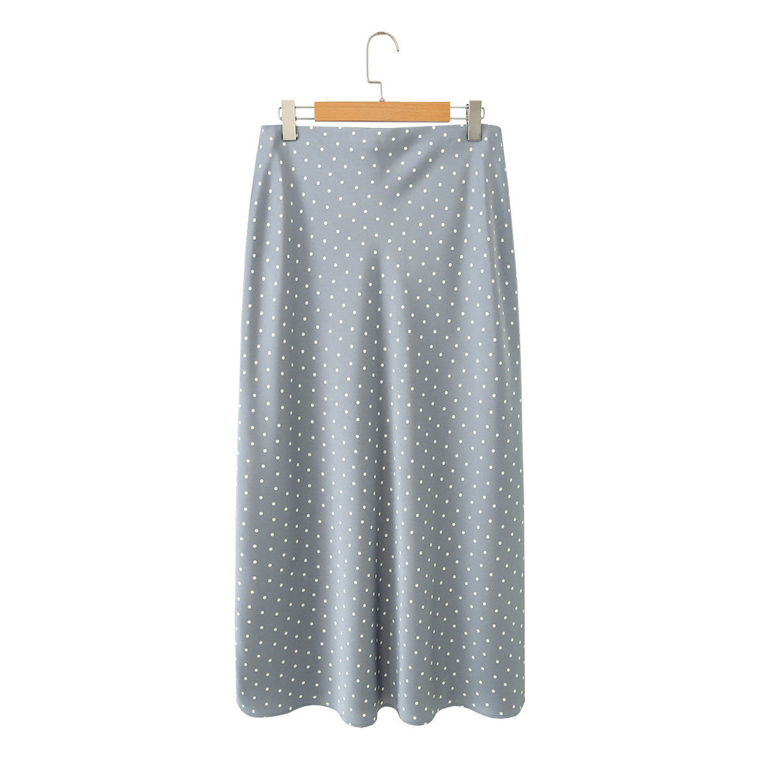 Damen Maxirock mit elegantem Punktedesign und fließendem Schnitt Drune