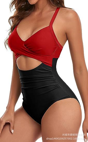 Drune | Hohler rückenfreier Bikini mit engen Trägern