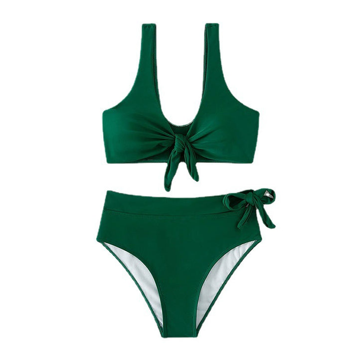 Damen Hochtailliertes Bikini-Set mit Bindeband Drune