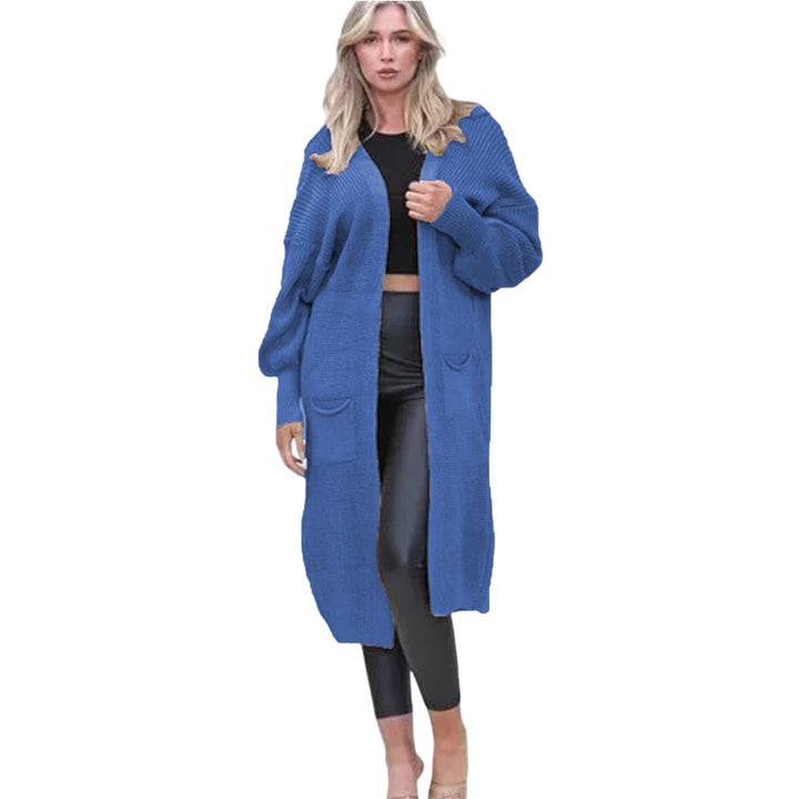 Damen Grobstrick-Cardigan mit offenen Taschen und lässigem Design Drune