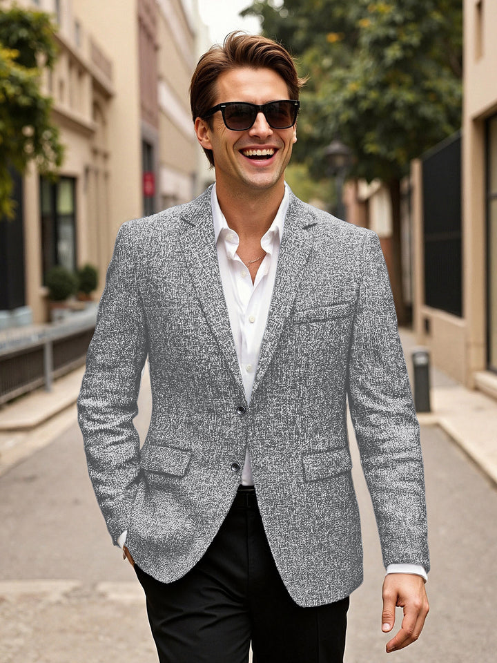 Herren eleganter Blazer aus Wolle Drune