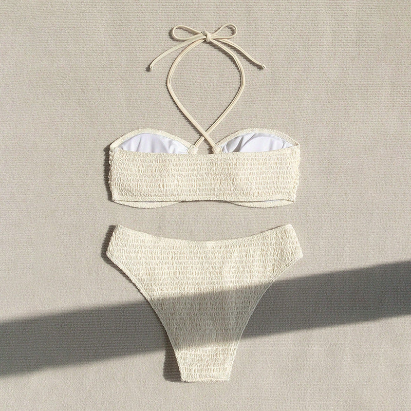 Damen Bandeau-Bikini-Set mit raffinierten Rüschendetails Drune