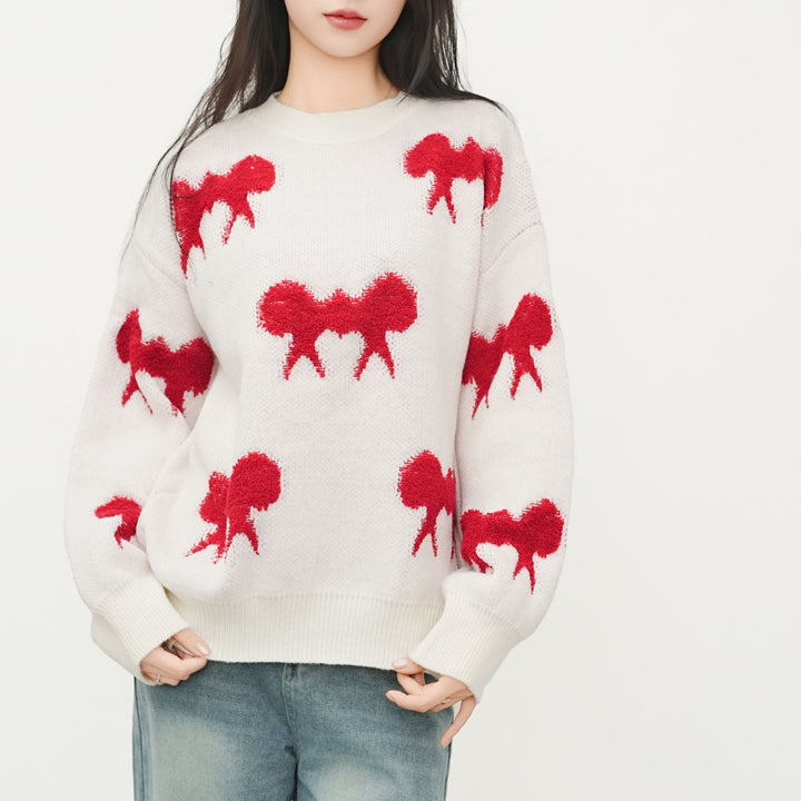 Damen lässiger Pullover mit einzigartigem tierischem Design Drune