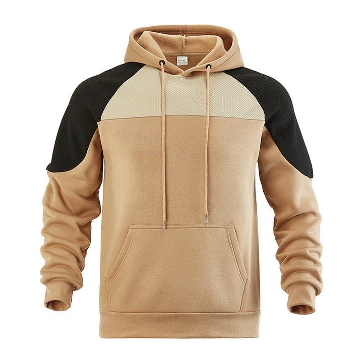 Herren Kapuzenpullover mit Sportlichem Design und Kontrastdetails Drune