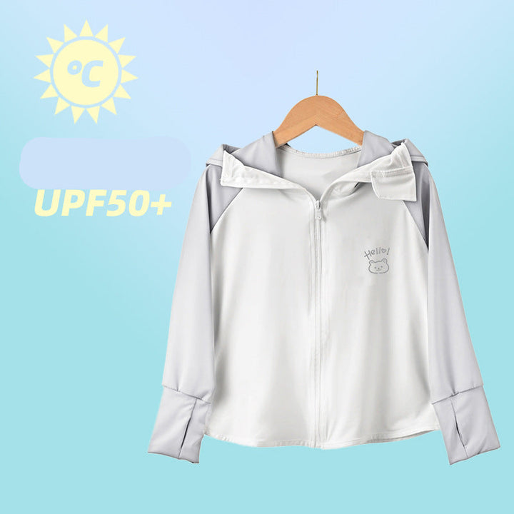 Jungen funktionale UV-Schutzjacke mit Kapuze Drune
