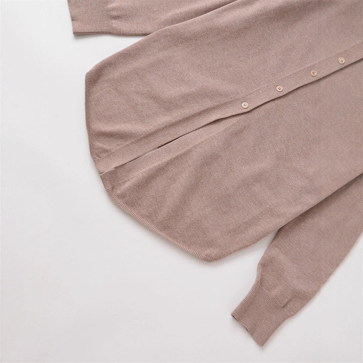Damen Langarmshirt mit weichem Stoff und eleganter Knopfleiste Drune