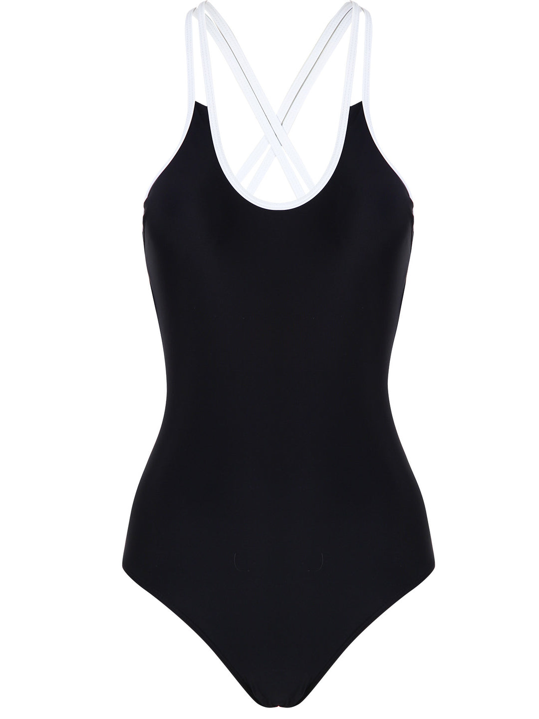 Damen Einteiliger Badeanzug mit trendigem Kreuzträger-Design Drune