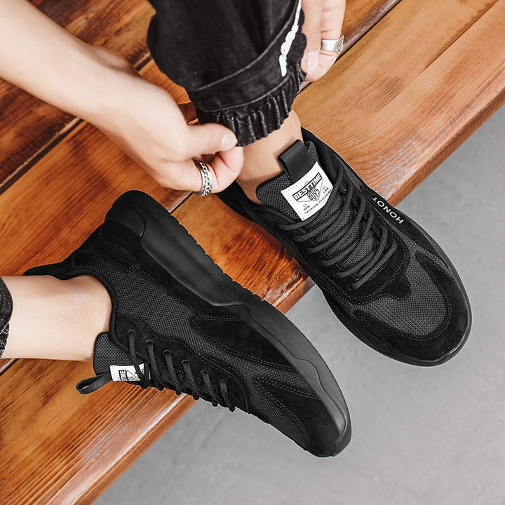 Herren leichte atmungsaktive Casual-Sneaker mit Wildlederoptik, verstärkter Zehenkappe und gedämpfter EVA-Sohle Drune