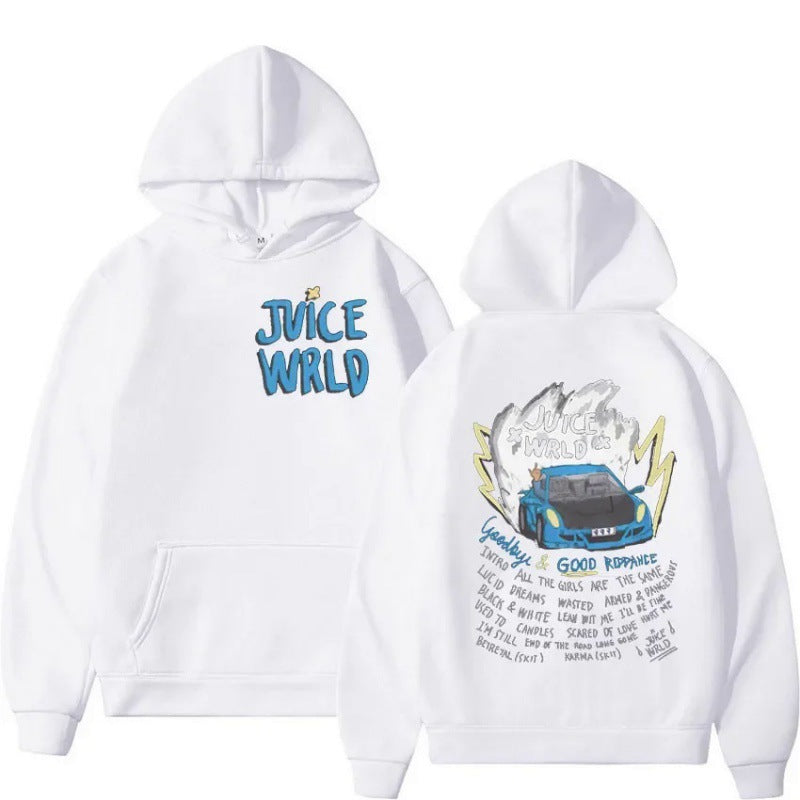 Damen Kapuzenpullover mit kreativem Grafikdesign und inspirierendem Schriftzug Drune