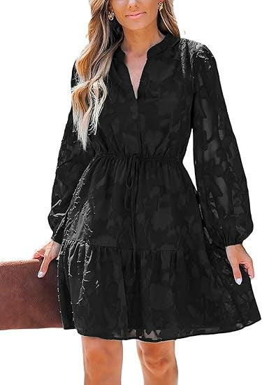 Damen Casual Kleid Drune